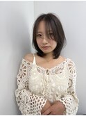 縮毛矯正しててもできるミディアムレイヤー