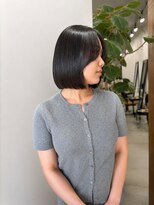 ダーツサンジョウ(DARTS sanjyo)&nbsp;髪質改善縮毛矯正で自然なツヤ髪へ乾かすだけでまとまるボブ