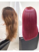 カットカットカットヴェンティ(Cut!Cut!Cut!VENTI)&nbsp;ラズベリーピンクの艶髪ロング