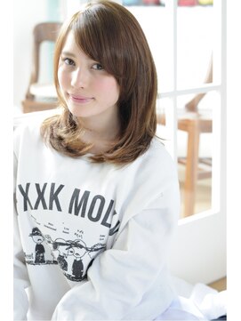 アリエッタ(aRietta) 【aRietta】シンプルでも可愛い☆モテ髪セミディ☆ベージュ