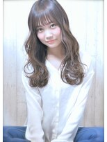 サフィール(Saphir)&nbsp;Saphir☆斜めバングバレイヤージュロング「似合わせカット」