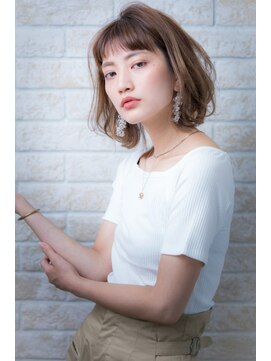 ヘアーアートシフォン 川口東口店(hair art chiffon) 個性的マーメイドアッシュで無造作クラシカルなナチュラルボブ