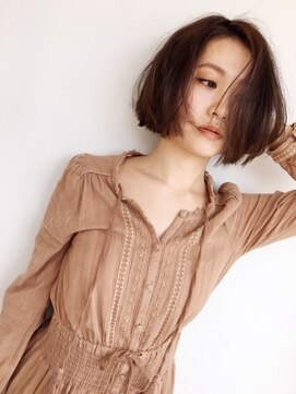 モアナ バイ ヘッドライト 沖縄豊見城店(Moana by HEADLIGHT) N.カラー切りっぱなしボブ♪