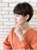 大人かわいい小顔前下がりスリークボブローライト20代30代40代