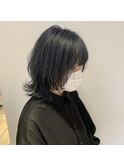アッシュグレーウルフ/インナーカラー/髪質改善/くびれヘア/曳舟