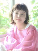 耳かけハーフカール重めボブ　3