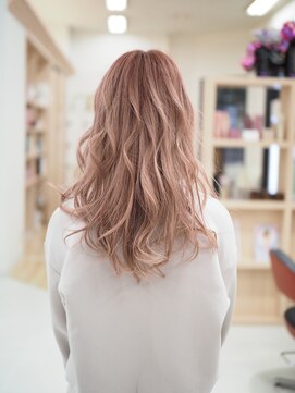 倶楽部ヘアーズ 醍醐本店(HAIR'S) 【ダブルカラー】ペールピンク系のピラミンゴカラー/六地蔵/醍醐