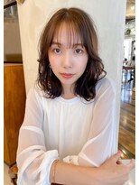 レイラバイアフロート 吉祥寺(Lila by afloat)&nbsp;シースルーバング×ふんわりミディ【アフロート吉祥寺 緒方】