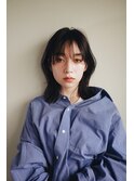 シースルー前髪/外ハネボブ/ナチュラルアッシュ/表参道/南青山