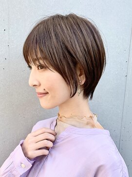 ミィ 表参道(mee.) 【mee.】ハセガワヒトシ　グレージュ大人のショート