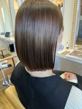 カミユウ 千川店(KAMI YU) 大人の切りっぱなしボブ