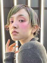 ピークアブー 原宿ハラカド(PEEK-A-BOO) デザインカラーショートヘアデザインショート外ハネショート