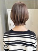 首がきれいにみえる レイヤーボブ ショートヘア