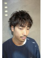 キュー(Cue_)&nbsp;骨格補正カット＋メンズパーマ＋ダウンパーマ