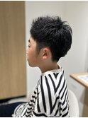 【soy-kufu】MEN'S HAIRアッシュブラックマッシュパーマ