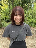 ヘアーコンセプト アイアイオ(HAIR CONCEPT iio)&nbsp;暖色カラーと顔周りカット