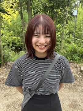 ヘアーコンセプト アイアイオ(HAIR CONCEPT iio) 暖色カラーと顔周りカット
