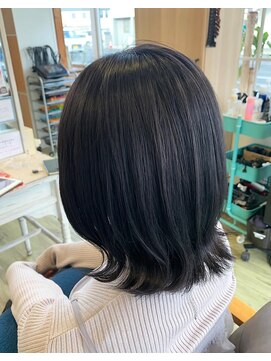 ヘアアトリエ ナイン(hair atelier nine) メルティーカラー/似合わせカット/ウェーブミディアム/福島市