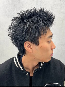 ルースト 西院店(ROOST) スパイキーショート×黒髪