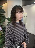 【ハクラ】ニュアンスパーマ 前髪パーマ 重め前髪
