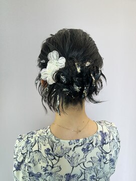 プルクラギンザ(PulchraGINZA) 浴衣ヘア/カチモリヘア/韓国/ラメ/ニュアンスヘア