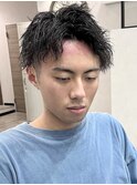 メンズツイストスパイラルパーマ韓国風ツイスパ堺東