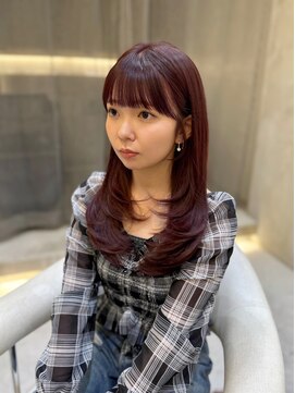 アナ ラーナ(Anna Lanna) レイヤーロング/ピンクラベンダー【奥村北斗】