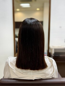 ヘアー マインド(hair MIND) 重めストレートミディ【辻堂/藤沢/髪質改善/ヘッドスパ】