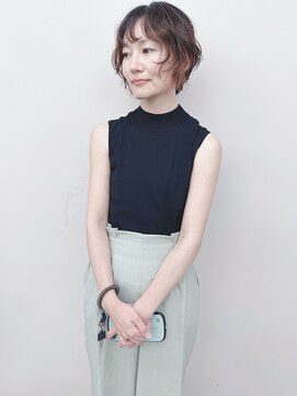 モリオ(morio) ＊大人ショートパーマショートニュアンスパーマゆるふわパーマ