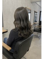 クラン 岡本(Chlan)&nbsp;秋カラー　オリーブグレージュ×ゆるふわロング