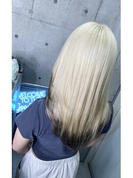 インク 渋谷(INK.) ホワイトブロンド×エンドカラー