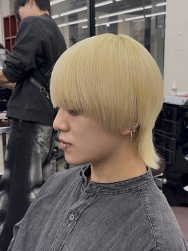 リップス 吉祥寺店 (LIPPS) 極上ホワイトブロンドマッシュウルフ