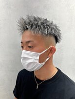 ルースト 西院店(ROOST)&nbsp;MEN’S HAIR/ツイストスパイラル/ホワイトハイライト/西院/眉毛