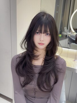 ロンドウル 熊本(Lond ulu) 韓国へア/ブリーチなし/顔周りカット／ダブルカラー/レイヤー