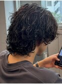 メンズウルフ/men's/スパイラルパーマ/波巻き/ツイスパ