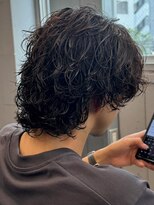 エルマーク 松山(L-MARK)&nbsp;メンズウルフ/men's/スパイラルパーマ/波巻き/ツイスパ