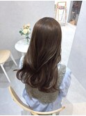 ブリーチなしWカラーで叶う◎透明感ミルクティーブラウン