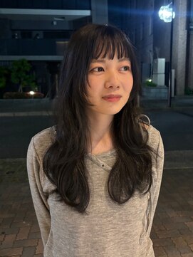 ニール 名古屋 伏見 丸の内(NEELU) 【NEELu_rio】透明感ブラック 顔まわりレイヤー