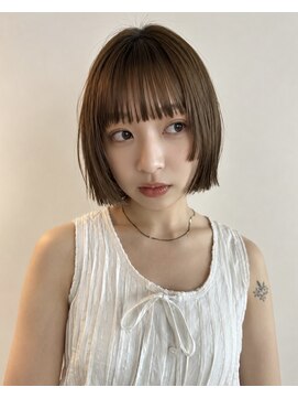 ノラ ギンザ(NORA GINZA) 切りっぱなしボブレイヤーボブ髪質改善20代30代面長銀座
