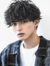 【men's】カット＋波巻きパーマ＋トリートメント　￥11400
