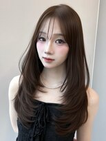 トリッカ シブヤ(TRICCA SHIBUYA)&nbsp;韓国レイヤー/ワンホンヘア/小顔/艶ブラウン/顔周り/渋谷