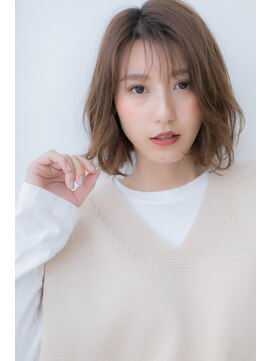 カバーヘア ブリス 上尾西口店(COVER HAIR bliss) ルーズなくせ毛風無造作カールの小顔大人ボブZ上尾20代30代40代