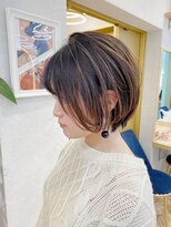ロンドプランタン 恵比寿(Lond Printemps) 【Lond佐野】小顔ハイライトミルクティカラークールショートボブ