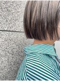 【和田寧々】切りっぱなしボブ/グレージュカラー/