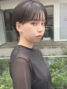 コクーン(Cocoon) 黒髪マッシュ#前髪#マチルダボブ#ピンクベージュ