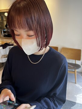 シアン 大倉山店(CYAN) 春が待ちきれない!ツヤツヤ切りっぱなしボブ♪