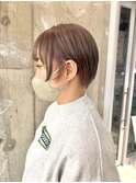 ショート グレージュピンク