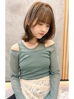 ロンドプロフィール 浦和(Lond profil)&nbsp;中川　前髪カット顔まわり似合わせ外ハネくびれレイヤーミディ