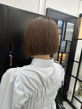 ディジョン(Dijon) 韓国顔まわりレイヤーカットグレージュオリーブベージュブラウン