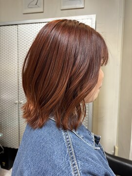 テテ(TETE) オレンジブラウン　ボブ